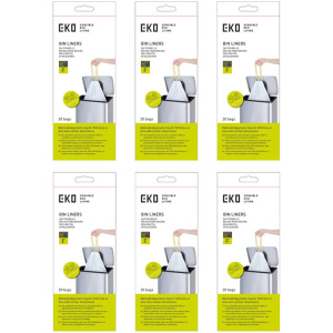 EKO - Afvalzakken 40-60 liter (F), EKO (6x12 stuks) - - wit