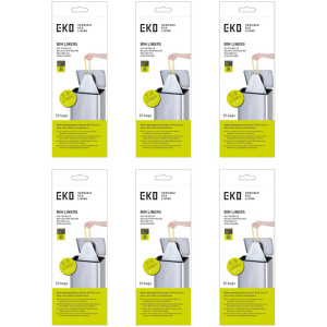 EKO - Afvalzakken 7-9 ltr (B), EKO (6x25 stuks) - - wit