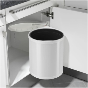 Hailo Compact-Box M Prullenbak - 15 l - Inbouwprullenbak - RVS