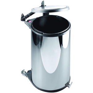 Hailo Inbouw Prullenbak - 20 l - RVS - Zwart