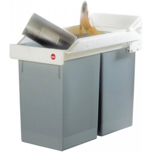 Hailo inbouw afvalemmer - 2 x 15 l