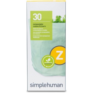 Simplehuman Code Z Afvalzakken - 4 liter - 30 stuks - met Trekband - Groen