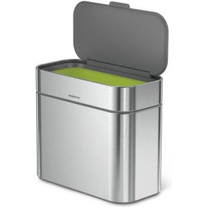 Simplehuman - Compost Emmer 4 liter - Zilver - Roestvast Staal