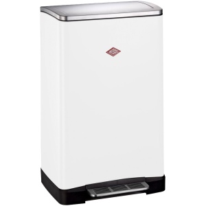 Wesco Big Double Boy Pedaalemmer - 2 x 18 Liter - Wit - Prullenbak