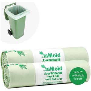 240 lt. composteerbare afvalzakken (20 stuks) - grote maat - milieuvriendelijk