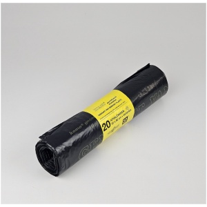 Grijze Vuilniszakken | KOMO | 400 Zakken | 60 Liter | Gerecycled LDPE | 60x80 cm - (KOMO Huisvuilzakken, KOMO Afvalzakken 60 Liter)