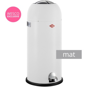 Prullenbak - Wesco Kickmaster Maxi Pedaalemmer - 40 l - Mat Wit