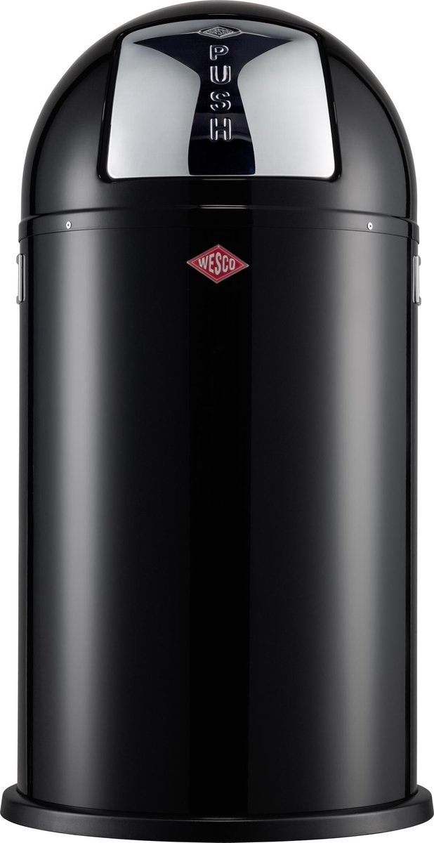 Wesco Pushboy Prullenbak 50 Liter Zwart