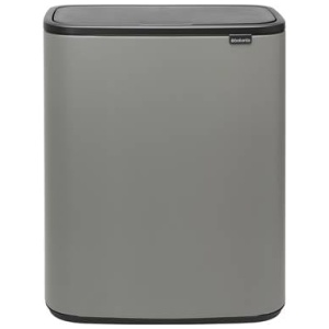 Brabantia Bo Touch Bin Afvalemmer 2 x 30 L - Mineral Concrete Grey