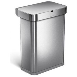 Simplehuman - Sensor Afvalemmer, Voice Control, 58 L, Zilver - Simpleh