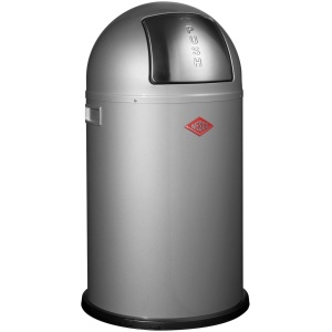 Wesco Pushboy Junior Prullenbak - 22 l - Zilver