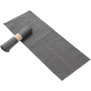 KOMO alternatief afvalzakken 60 liter grijs 60x80cm 15my - Doos 400 stuks