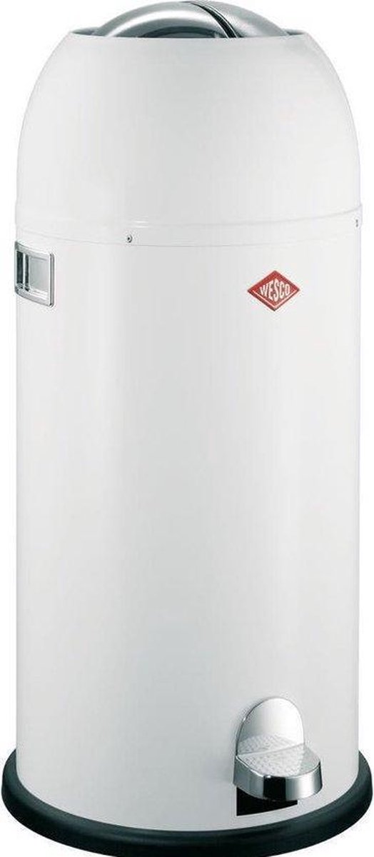 Wesco Kickmaster Pedaalemmer - 40 l - Maxi Wit