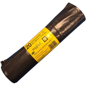 Ace Verpakkingen - KOMO Vuilzak - Afvalzak - 60cm × 80cm - Behoud van een schone kliko - Eenvoudig in gebruik - Rol à 20 stuks