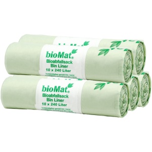 BioMat - Composteerbare containerzakken 50 x 240 liter - 5 rollen