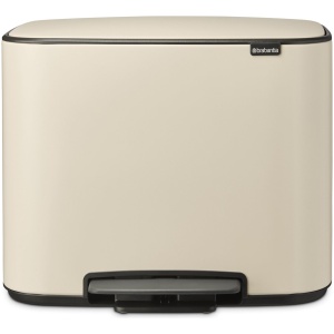 Brabantia Bo Prullenbak - 11 + 23 liter - Afvalscheiding - Soft Beige