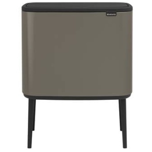 Brabantia Bo Touch Bin Afvalemmer 3 x 11 L - Platinum