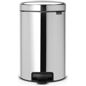 Brabantia NewIcon Prullenbak - 12 liter - Brilliant Steel