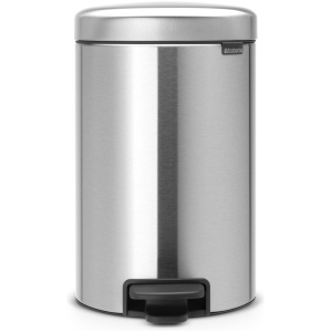Brabantia NewIcon Prullenbak - 12 liter - Matt Steel