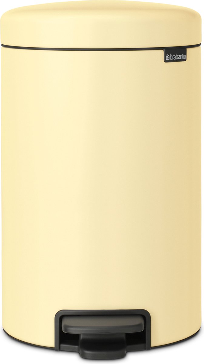 Brabantia NewIcon Prullenbak - 12 liter - Mellow Yellow
