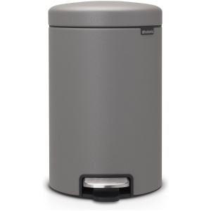 Brabantia NewIcon Prullenbak - 12 liter - Mineral Concrete Grey
