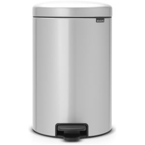 Brabantia NewIcon Prullenbak - 20 liter - Metallic Grey