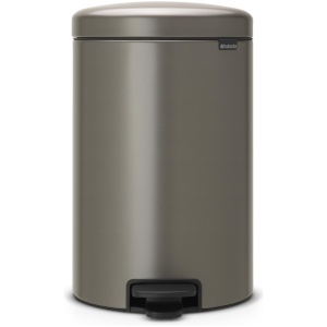 Brabantia NewIcon Prullenbak - 20 liter - Platinum