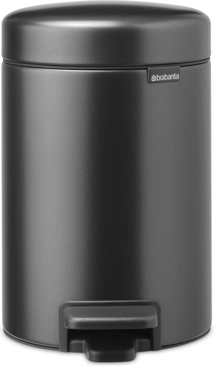 Brabantia NewIcon Prullenbak - 3 liter - Confident Grey