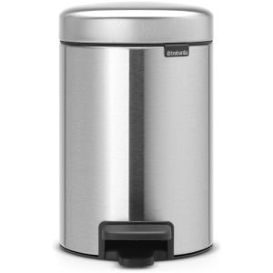 Brabantia NewIcon Prullenbak - 3 liter - Matt Steel