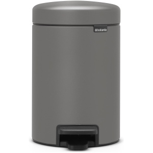 Brabantia NewIcon Prullenbak - 3 liter - Mineral Concrete Grey