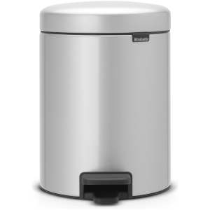 Brabantia NewIcon Prullenbak - 5 liter - Metallic Grey