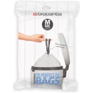 Brabantia Perfect Fit Afvalzakken - 60 l - Code M - 30 stuks