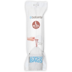 Brabantia PerfectFit Afvalzak met trekbandsluiting - 40/45 l - Code L - 10 stuks