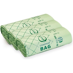 Composteerbare afvalzakjes - 30L - 3 rollen - 25 zakken per rol - Biozakken - Biologisch afbreekbare zakken - Europees gecertificeerd