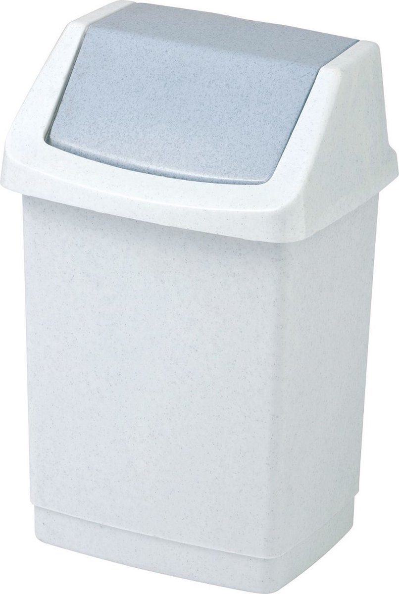 Curver Click-It 50 liter kantelbare afvalbak lux graniet