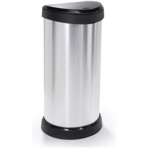 Curver Decobin Push Prullenbak - 40 liter - Metallic - Recycled Kunststof