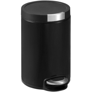 EKO - Artistic pedaalemmer 12 liter - Stainless steel Plastic - mat zwart - Prullenbak