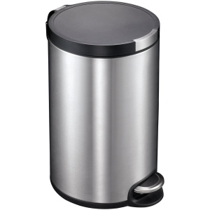 EKO - Artistic pedaalemmer 20 liter - Stainless steel Plastic - mat RVS - Prullenbak