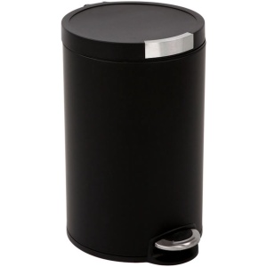 EKO - Artistic pedaalemmer 20 liter - Stainless steel Plastic - mat zwart - Prullenbak