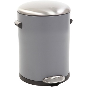 EKO - Belle Deluxe pedaalemmer 3 liter - Steel Plastic - grijs, sandcoated - Prullenbak