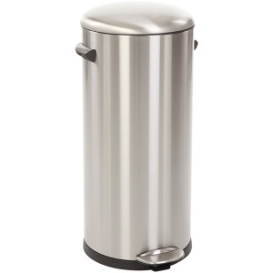 EKO - Belle Deluxe pedaalemmer 30 liter - Stainless steel Plastic - mat RVS - Prullenbak