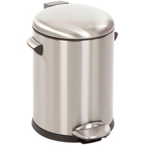 EKO - Belle Deluxe pedaalemmer 5 liter - Stainless steel Plastic - mat RVS - Prullenbak