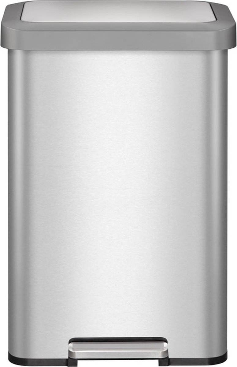 EKO - Cozy pedaalemmer 45 liter - Stainless steel Plastic - mat RVS - Prullenbak