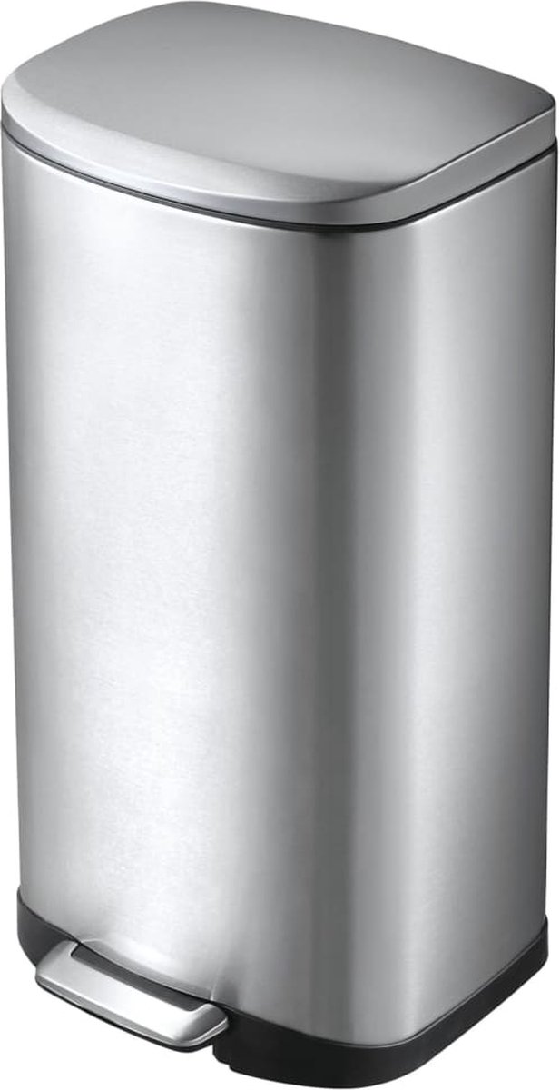 EKO - Della pedaalemmer 35 liter - Stainless steel Plastic - mat RVS - Prullenbak
