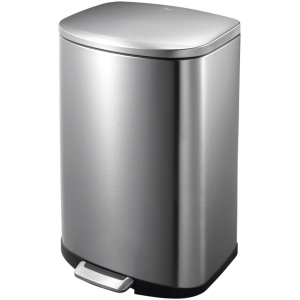 EKO - Della pedaalemmer 50 liter - Stainless steel Plastic - mat RVS - Prullenbak