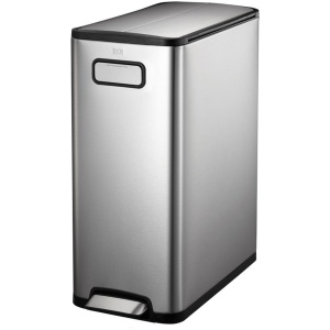 EKO - Ecofly pedaalemmer 30 liter - Stainless steel - mat RVS - Prullenbak