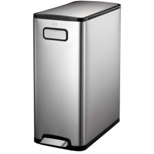 EKO - Ecofly pedaalemmer 45 liter - Stainless steel Plastic - mat RVS - Prullenbak