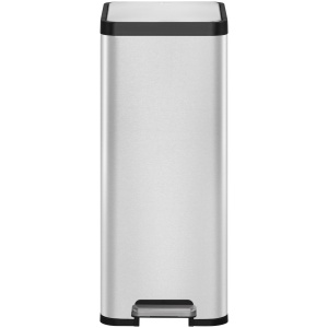 EKO - Ecomaid pedaalemmer 30 liter - Stainless Steel - Grijs mat RVS - Prullenbak