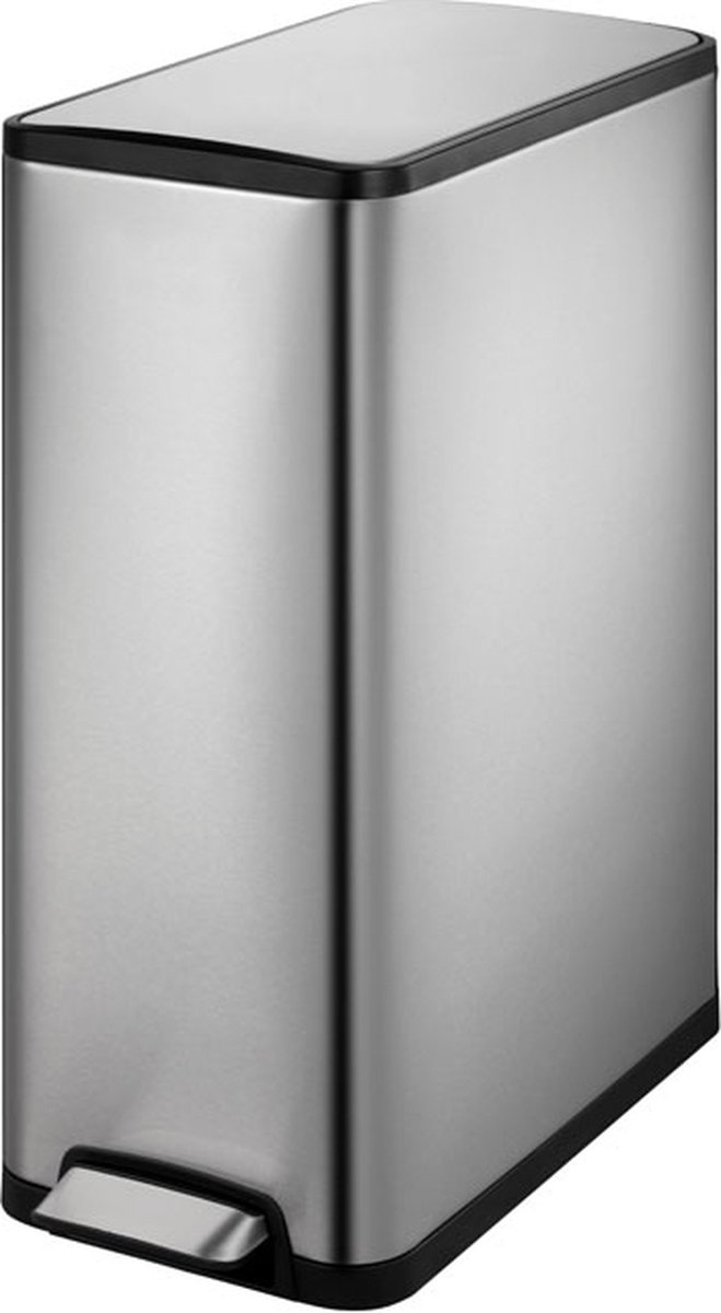 EKO - Ecoslim pedaalemmer 45 liter - Stainless steel Plastic - mat RVS - Prullenbak