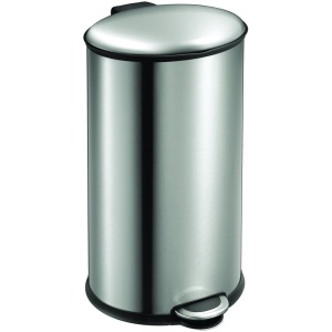 EKO - Ellipse pedaalemmer 40 liter - Stainless steel Plastic - mat RVS - Prullenbak